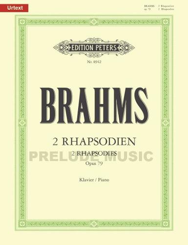 Brahms 2 Rhapsodies Op.79