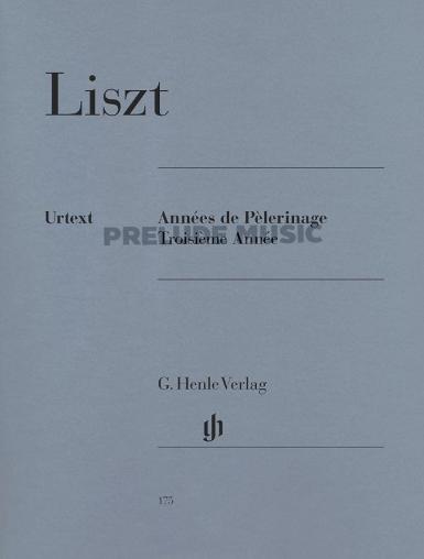 Liszt Ann?es de P?lerinage, Troisi?me Ann?e